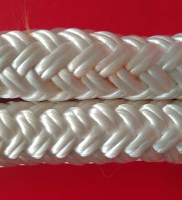 طناب پلی استر بافته سفید بند نایلونی نایلونی بافته نازک بافته شده