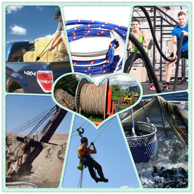 2 ~ 20 میلی متر نایلون کمپینگ Guy Ropes مقاوم در برابر UV 573 پوند برای چادر 0